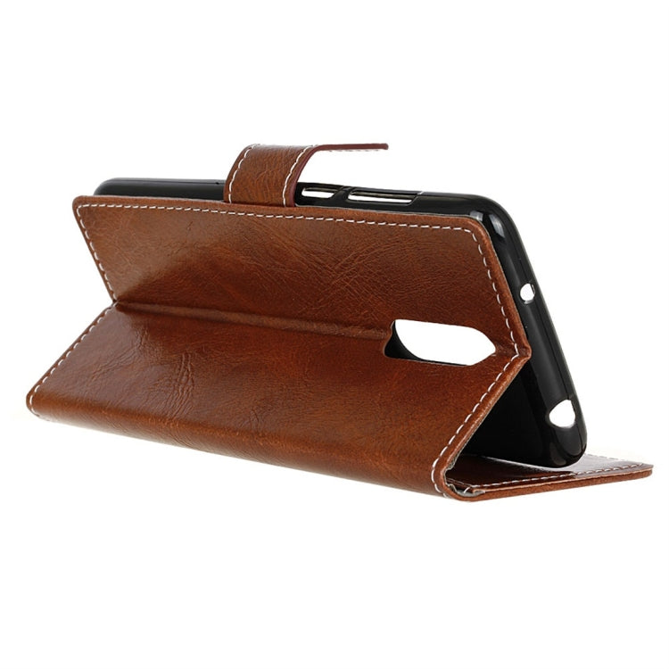 For Vodafone Smart N9 Retro Crazy Horse Texture Horizontal Flip Leather Case with Holder & Card Slots & Wallet & Photo Frame