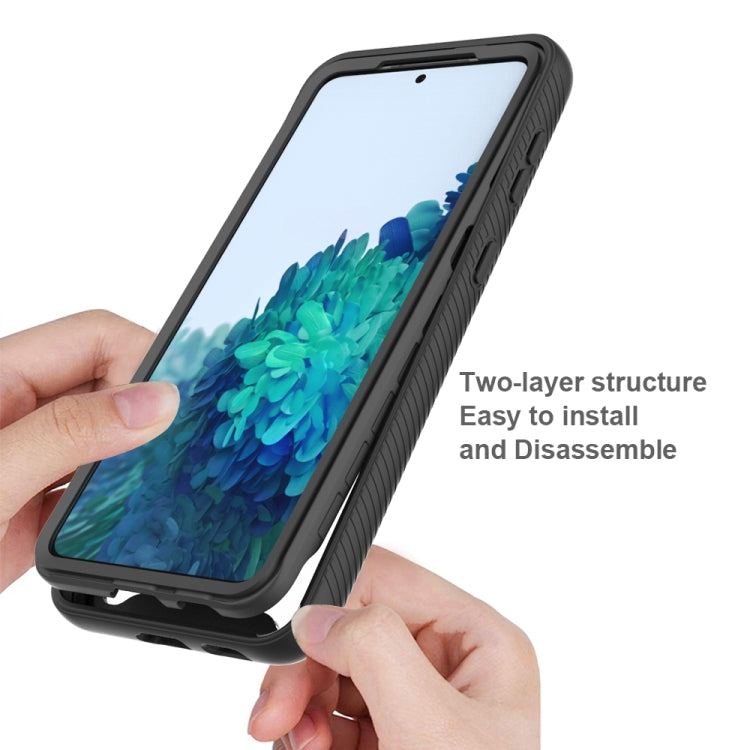 For Samsung Galaxy S21 Plus 5G Starry Sky Solid Color Series Shockproof PC + TPU Protective Case