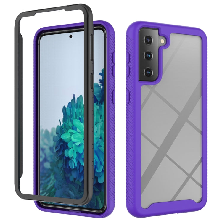 For Samsung Galaxy S21 Plus 5G Starry Sky Solid Color Series Shockproof PC + TPU Protective Case