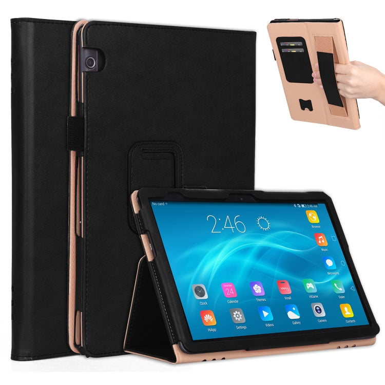 For Huawei MediaPad T5 /Enjoy Tablet 10.1 2018 Business Retro PU Horizontal Flip Leather Case with Holder  & Card Slots & Hand Strap
