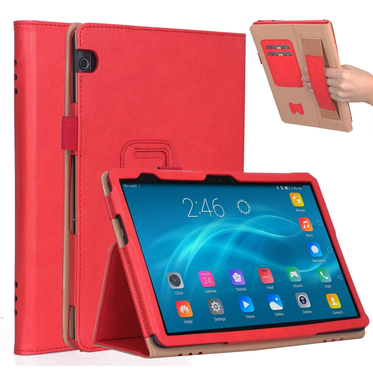 For Huawei MediaPad T5 /Enjoy Tablet 10.1 2018 Business Retro PU Horizontal Flip Leather Case with Holder  & Card Slots & Hand Strap