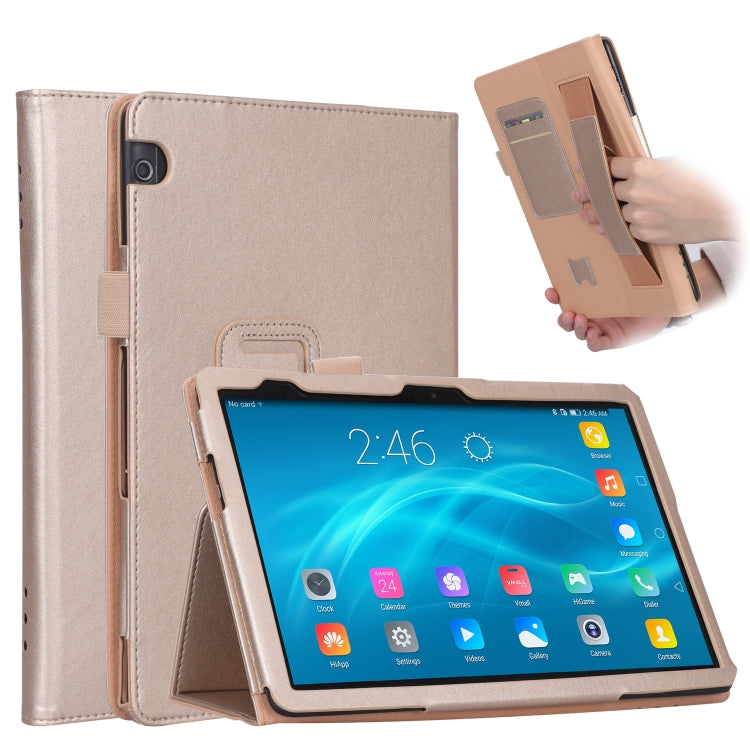 For Huawei MediaPad T5 /Enjoy Tablet 10.1 2018 Business Retro PU Horizontal Flip Leather Case with Holder  & Card Slots & Hand Strap