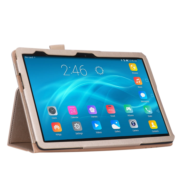 For Huawei MediaPad T5 /Enjoy Tablet 10.1 2018 Business Retro PU Horizontal Flip Leather Case with Holder  & Card Slots & Hand Strap