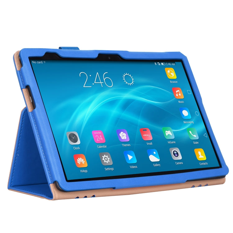 For Huawei MediaPad T5 /Enjoy Tablet 10.1 2018 Business Retro PU Horizontal Flip Leather Case with Holder  & Card Slots & Hand Strap