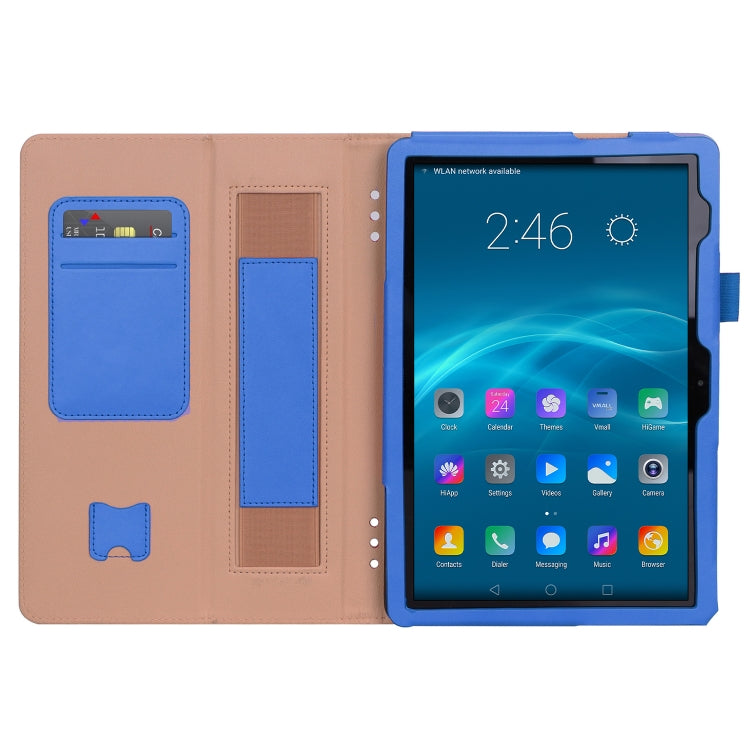 For Huawei MediaPad T5 /Enjoy Tablet 10.1 2018 Business Retro PU Horizontal Flip Leather Case with Holder  & Card Slots & Hand Strap