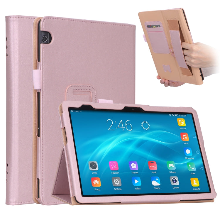 For Huawei MediaPad T5 /Enjoy Tablet 10.1 2018 Business Retro PU Horizontal Flip Leather Case with Holder  & Card Slots & Hand Strap