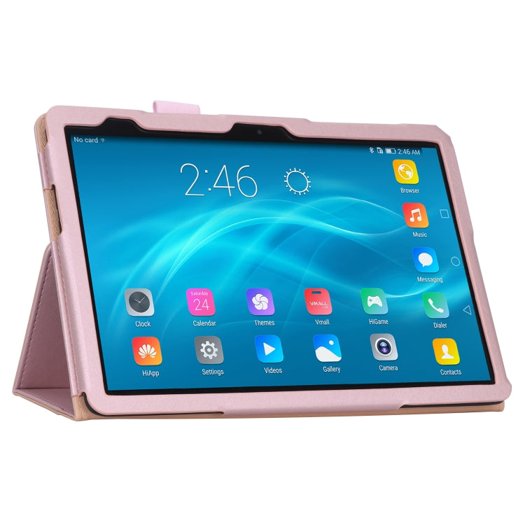 For Huawei MediaPad T5 /Enjoy Tablet 10.1 2018 Business Retro PU Horizontal Flip Leather Case with Holder  & Card Slots & Hand Strap