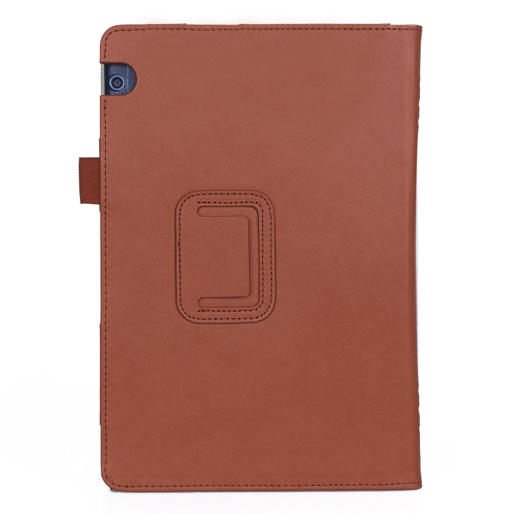 For Huawei MediaPad T5 /Enjoy Tablet 10.1 2018 Business Retro PU Horizontal Flip Leather Case with Holder  & Card Slots & Hand Strap