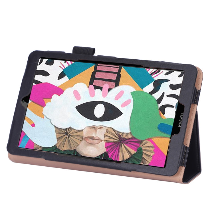 For Huawei Honor Pad 5 / MediaPad M5 Lite 8 Business Retro PU Horizontal Flip Leather Case with Holder & Card Slots & Hand Strap
