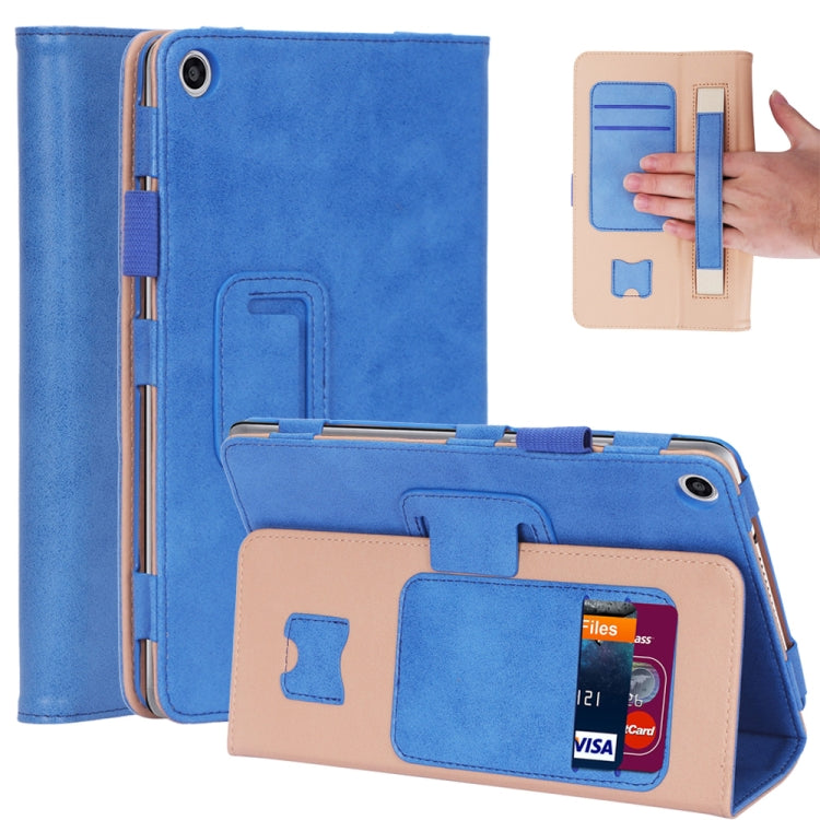 For Huawei Honor Pad 5 / MediaPad M5 Lite 8 Business Retro PU Horizontal Flip Leather Case with Holder & Card Slots & Hand Strap