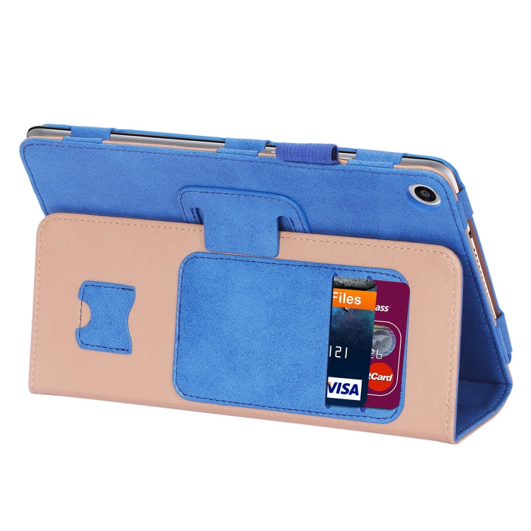 For Huawei Honor Pad 5 / MediaPad M5 Lite 8 Business Retro PU Horizontal Flip Leather Case with Holder & Card Slots & Hand Strap