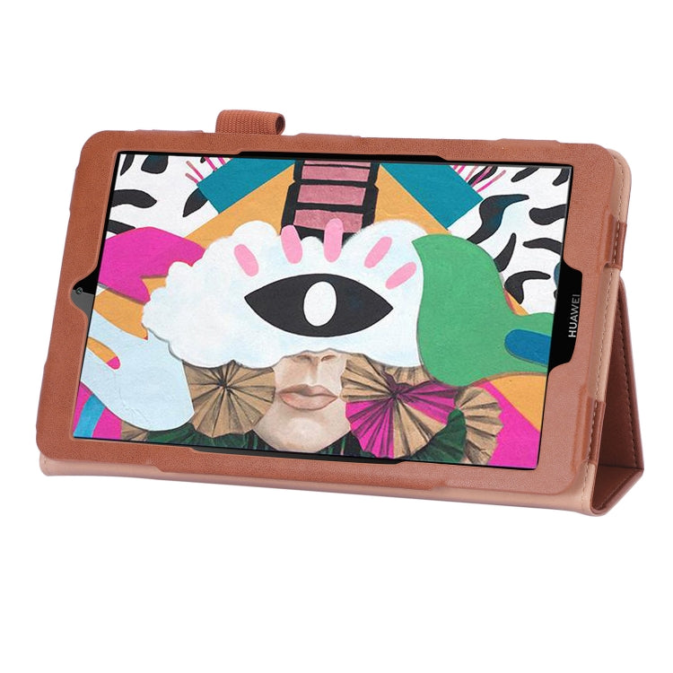 For Huawei Honor Pad 5 / MediaPad M5 Lite 8 Business Retro PU Horizontal Flip Leather Case with Holder & Card Slots & Hand Strap