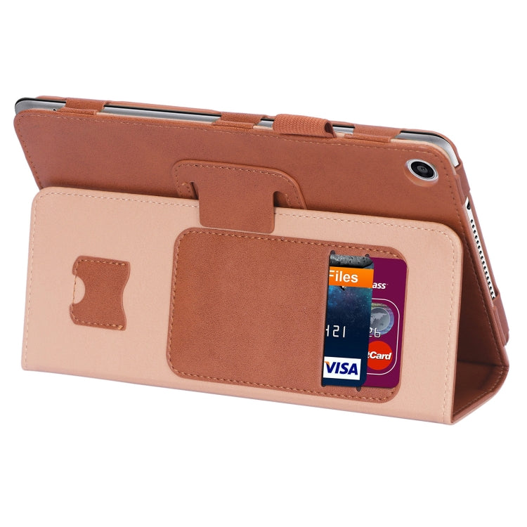 For Huawei Honor Pad 5 / MediaPad M5 Lite 8 Business Retro PU Horizontal Flip Leather Case with Holder & Card Slots & Hand Strap