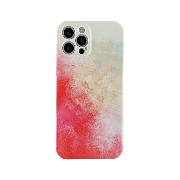 For iPhone 11 Pro Liquid Silicone Gradient Color Protective Case