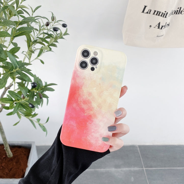 For iPhone 11 Pro Liquid Silicone Gradient Color Protective Case