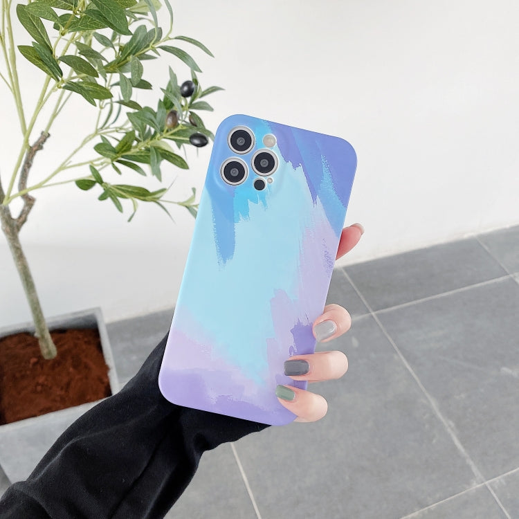 For iPhone 11 Pro Liquid Silicone Gradient Color Protective Case