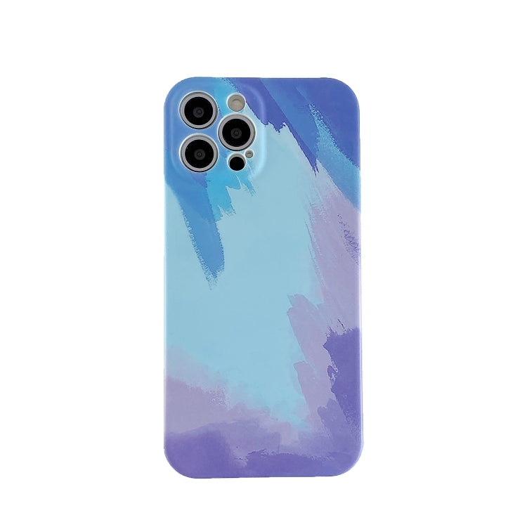 For iPhone 12 Liquid Silicone Gradient Color Protective Case