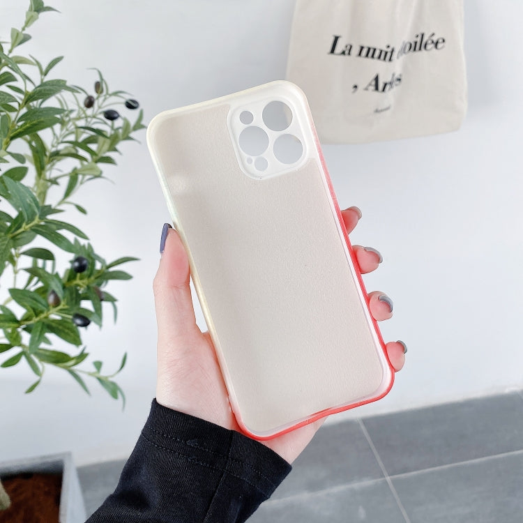 For iPhone 12 Pro Liquid Silicone Gradient Color Protective Case