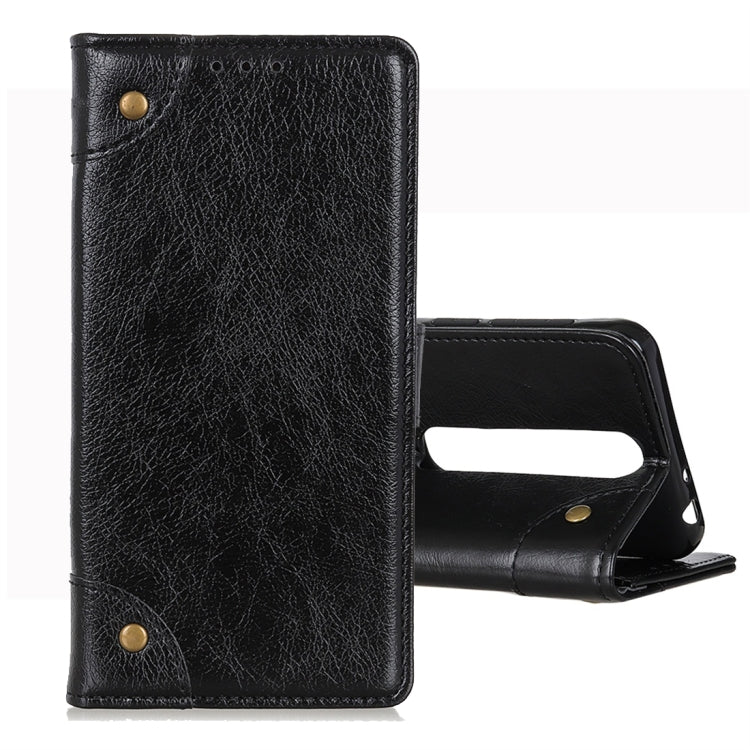 For Vodafone Smart N10 Copper Buckle Nappa Texture Horizontal Flip Leather Case with Holder & Card Slots & Wallet
