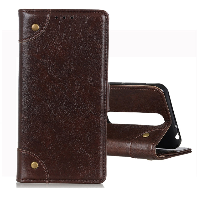 For Vodafone Smart N10 Copper Buckle Nappa Texture Horizontal Flip Leather Case with Holder & Card Slots & Wallet