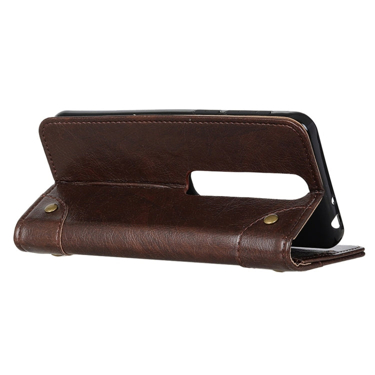 For Vodafone Smart N10 Copper Buckle Nappa Texture Horizontal Flip Leather Case with Holder & Card Slots & Wallet