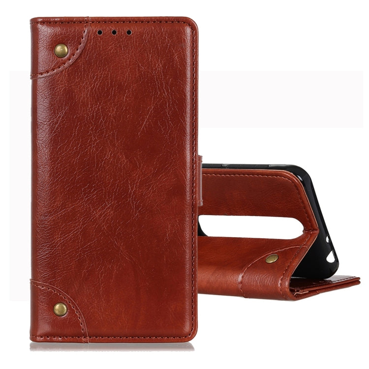 For Vodafone Smart N10 Copper Buckle Nappa Texture Horizontal Flip Leather Case with Holder & Card Slots & Wallet