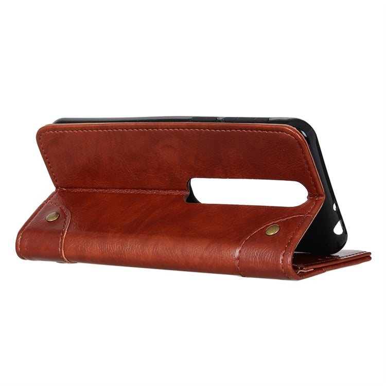 For Vodafone Smart N10 Copper Buckle Nappa Texture Horizontal Flip Leather Case with Holder & Card Slots & Wallet