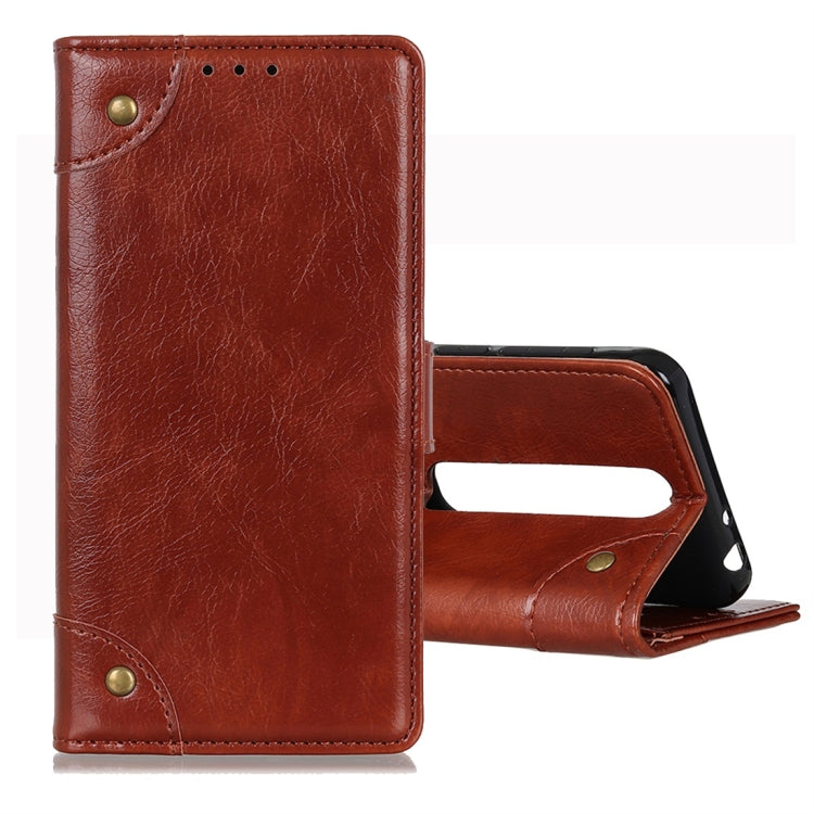 For Vodafone Smart V10 Copper Buckle Nappa Texture Horizontal Flip Leather Case with Holder & Card Slots & Wallet