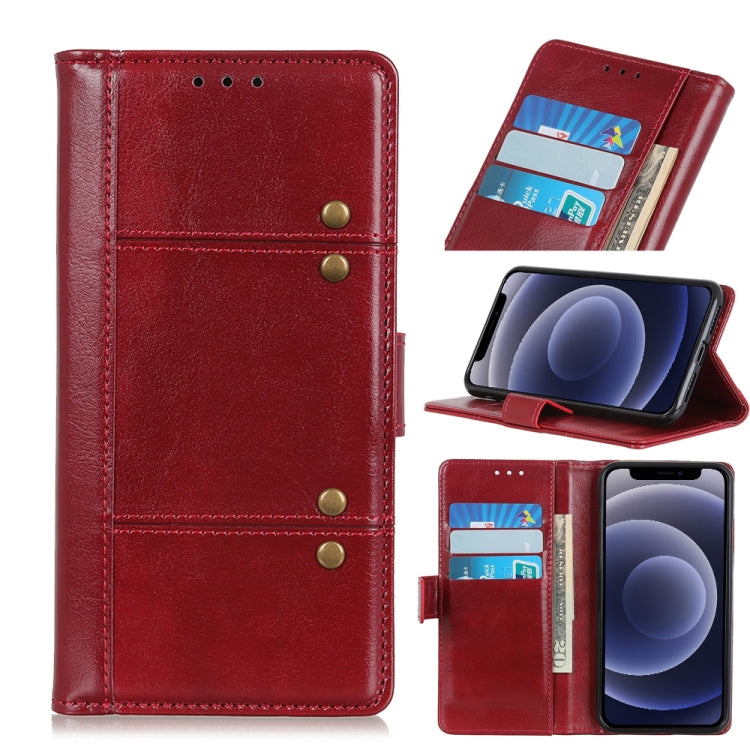 For iPhone 12 mini Peas Crazy Horse Texture Horizontal Flip Leather Case with Holder & Card Slots & Wallet