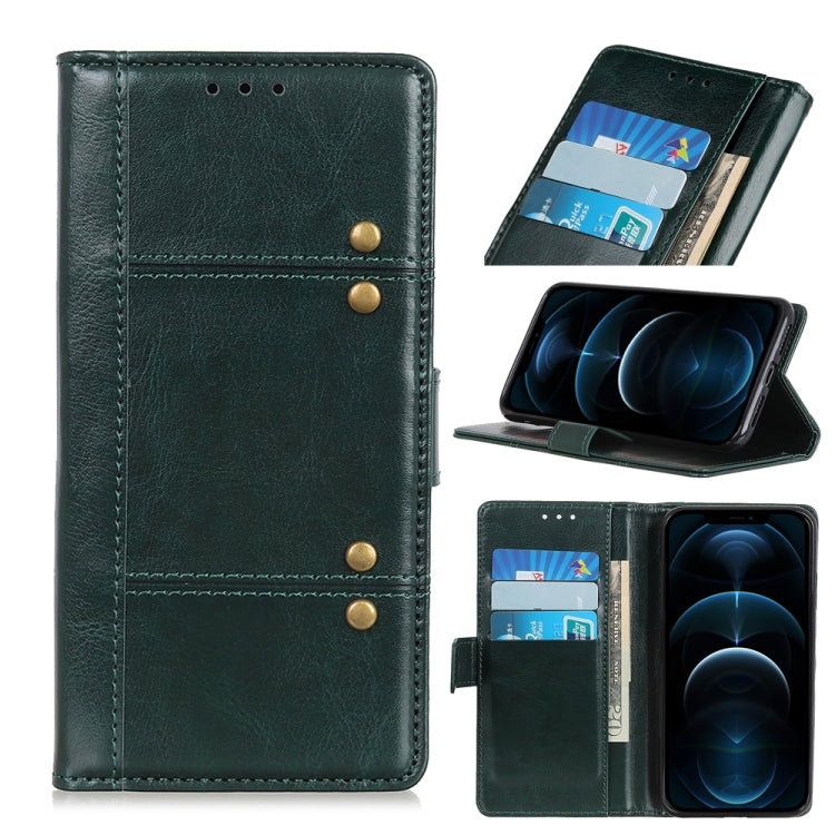 For iPhone 12 Pro Max Peas Crazy Horse Texture Horizontal Flip Leather Case with Holder & Card Slots & Wallet