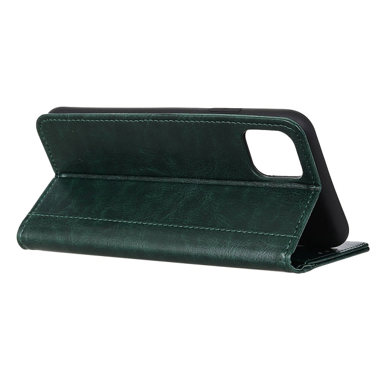 For iPhone 12 Pro Max Peas Crazy Horse Texture Horizontal Flip Leather Case with Holder & Card Slots & Wallet