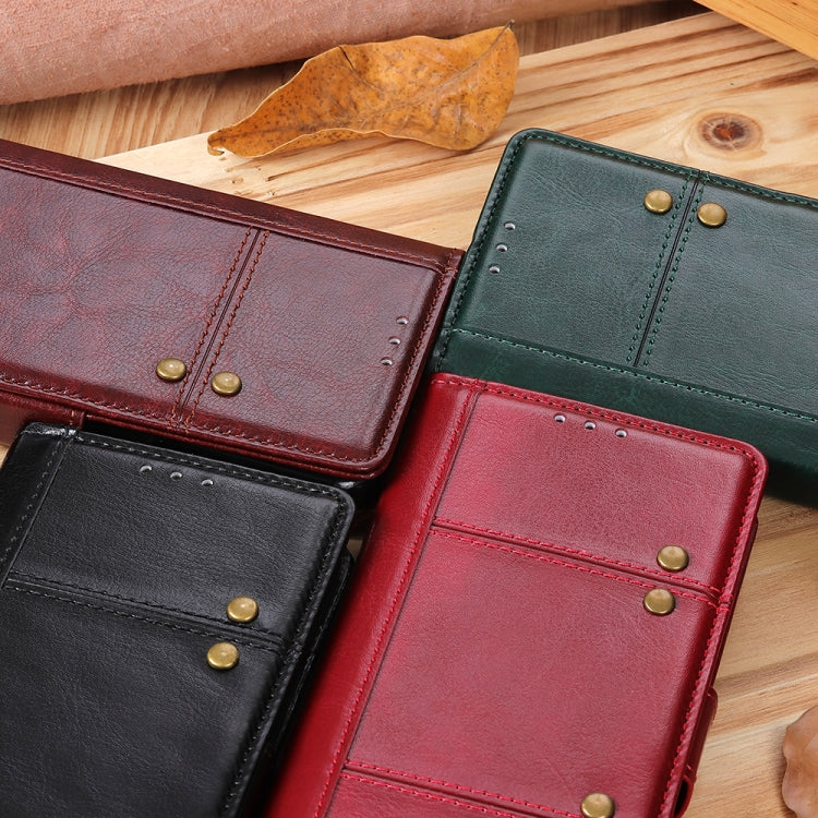 For iPhone 12 Pro Max Peas Crazy Horse Texture Horizontal Flip Leather Case with Holder & Card Slots & Wallet