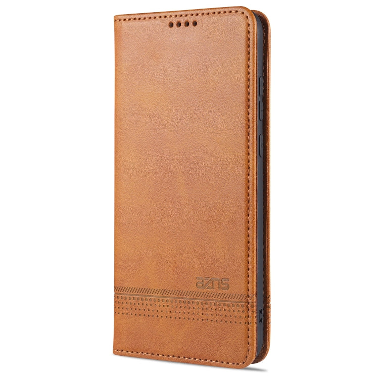 For OPPO A15 AZNS Magnetic Calf Texture Horizontal Flip Leather Case with Card Slots & Holder & Wallet