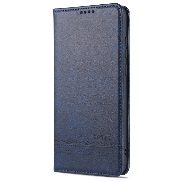 For OPPO A15 AZNS Magnetic Calf Texture Horizontal Flip Leather Case with Card Slots & Holder & Wallet
