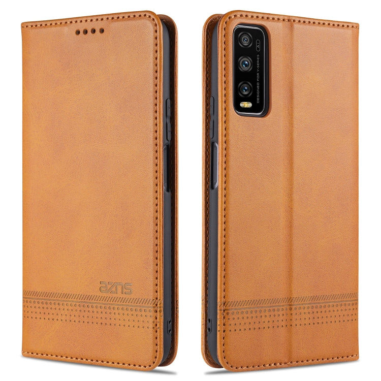 For vivo Y70s / Y51s / IQOO U1 AZNS Magnetic Calf Texture Horizontal Flip Leather Case with Card Slots & Holder & Wallet