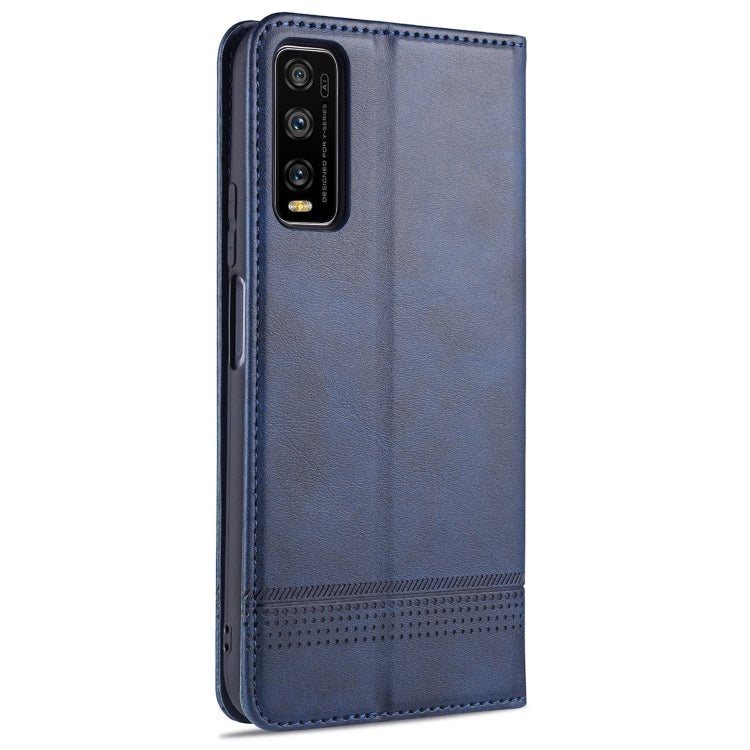 For vivo Y70s / Y51s / IQOO U1 AZNS Magnetic Calf Texture Horizontal Flip Leather Case with Card Slots & Holder & Wallet