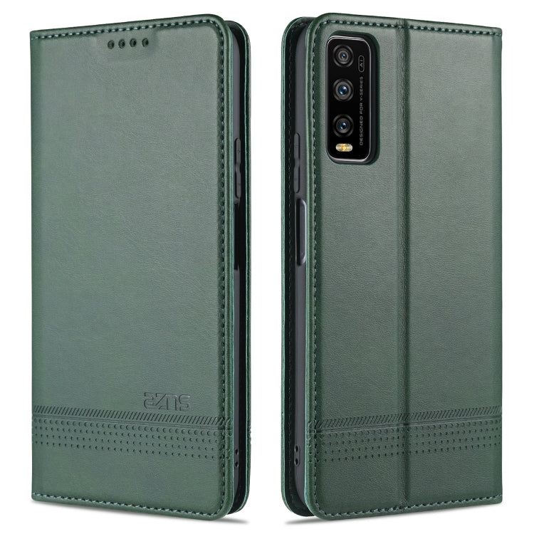 For vivo Y70s / Y51s / IQOO U1 AZNS Magnetic Calf Texture Horizontal Flip Leather Case with Card Slots & Holder & Wallet