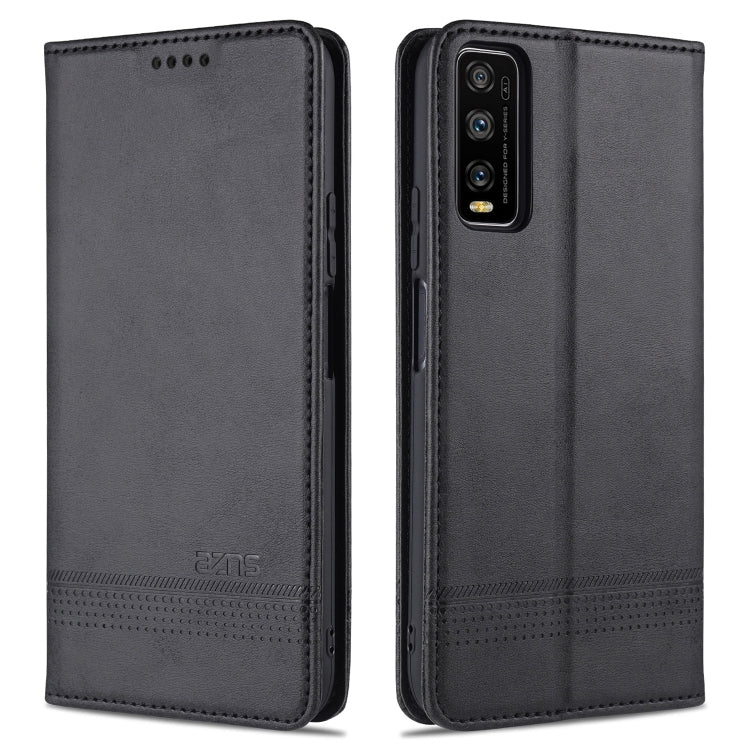 For vivo Y70s / Y51s / IQOO U1 AZNS Magnetic Calf Texture Horizontal Flip Leather Case with Card Slots & Holder & Wallet