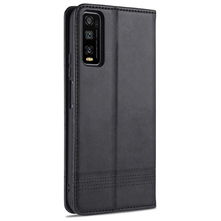For vivo Y70s / Y51s / IQOO U1 AZNS Magnetic Calf Texture Horizontal Flip Leather Case with Card Slots & Holder & Wallet