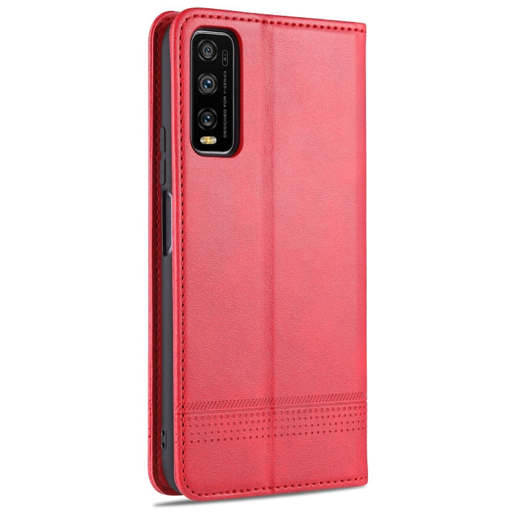 For vivo Y70s / Y51s / IQOO U1 AZNS Magnetic Calf Texture Horizontal Flip Leather Case with Card Slots & Holder & Wallet