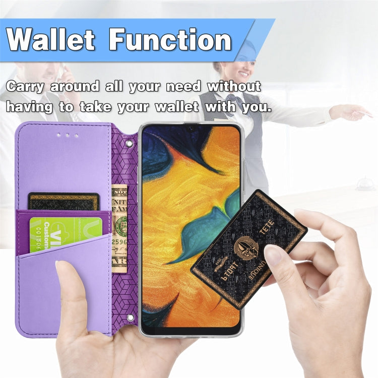 For Samsung Galaxy A20 / A30 Blooming Mandala Embossed Pattern Magnetic Horizontal Flip Leather Case with Holder & Card Slots & Wallet