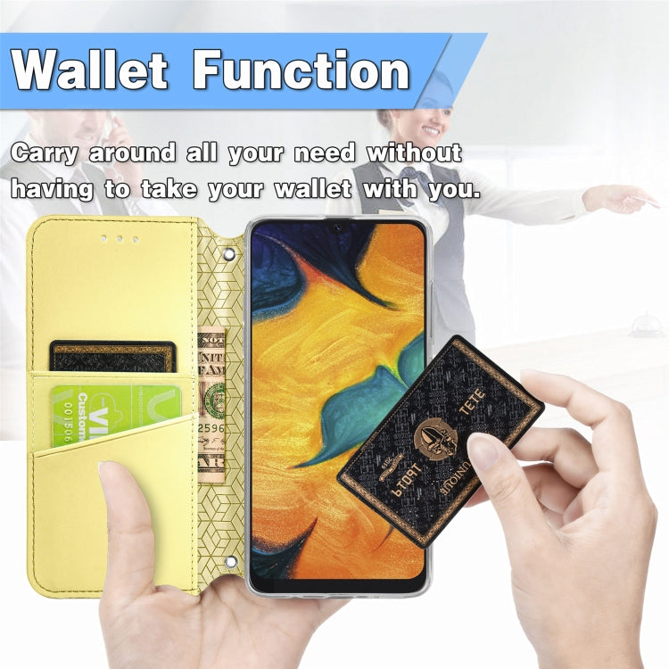 For Samsung Galaxy A20 / A30 Blooming Mandala Embossed Pattern Magnetic Horizontal Flip Leather Case with Holder & Card Slots & Wallet