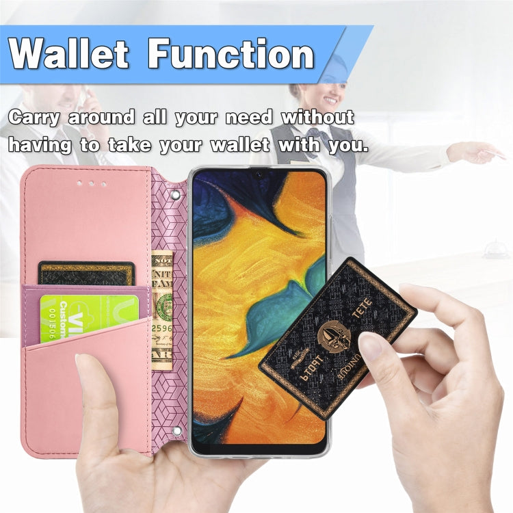 For Samsung Galaxy A20 / A30 Blooming Mandala Embossed Pattern Magnetic Horizontal Flip Leather Case with Holder & Card Slots & Wallet