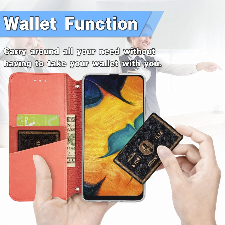 For Samsung Galaxy A20 / A30 Blooming Mandala Embossed Pattern Magnetic Horizontal Flip Leather Case with Holder & Card Slots & Wallet
