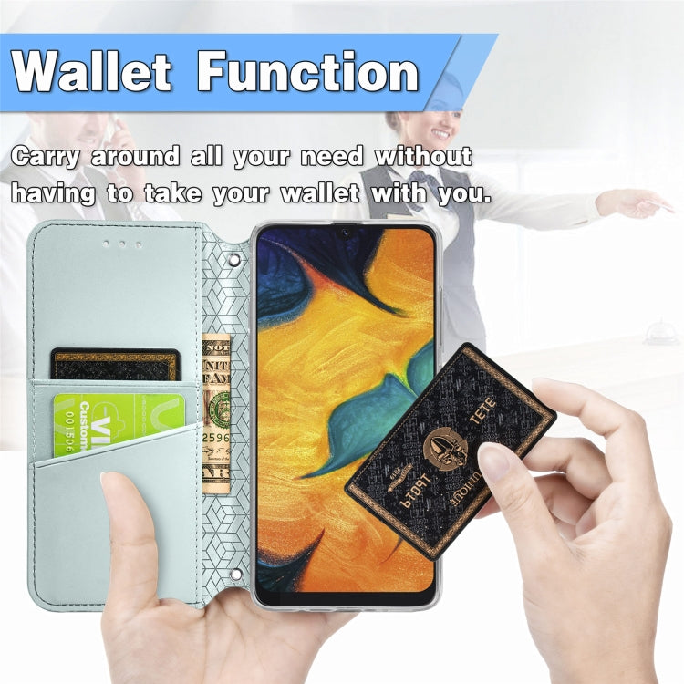 For Samsung Galaxy A20 / A30 Blooming Mandala Embossed Pattern Magnetic Horizontal Flip Leather Case with Holder & Card Slots & Wallet