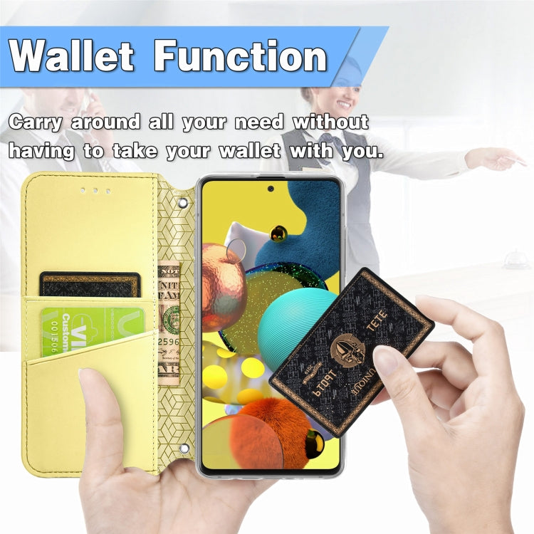 For Samsung Galaxy A71 Blooming Mandala Embossed Pattern Magnetic Horizontal Flip Leather Case with Holder & Card Slots & Wallet