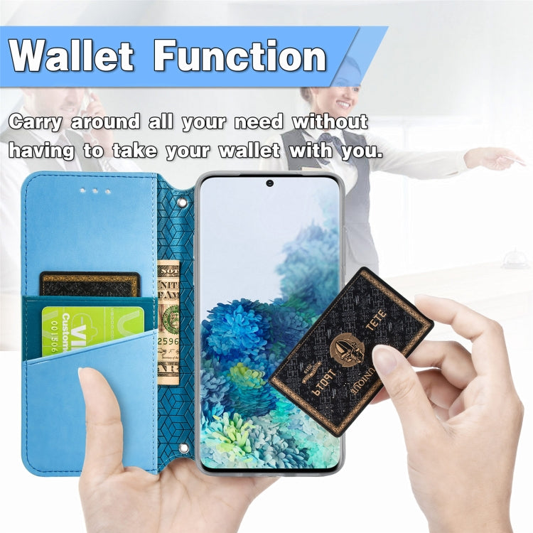 For Samsung Galaxy S20 Ultra Blooming Mandala Embossed Pattern Magnetic Horizontal Flip Leather Case with Holder & Card Slots & Wallet