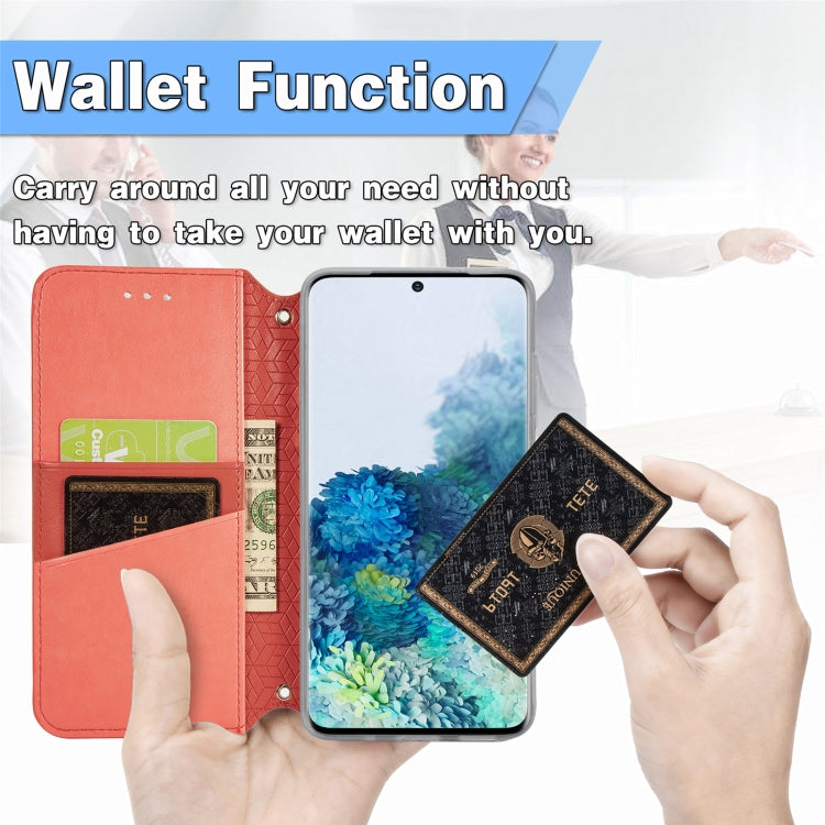 For Samsung Galaxy S20 Ultra Blooming Mandala Embossed Pattern Magnetic Horizontal Flip Leather Case with Holder & Card Slots & Wallet
