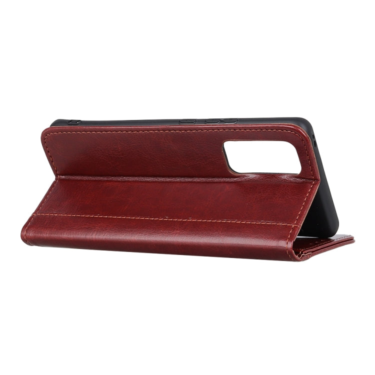 For Huawei Honor X10 Max 5G Peas Crazy Horse Texture Horizontal Flip Leather Case with Holder & Card Slots & Wallet