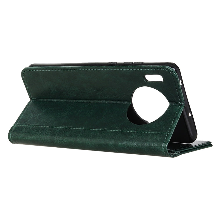 For Huawei Y9a Peas Crazy Horse Texture Horizontal Flip Leather Case with Holder & Card Slots & Wallet